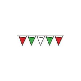 Red, White & Green 105 ft Pennant Strings